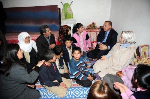 Erdoğan'ın Ağrı'da ev ziyareti