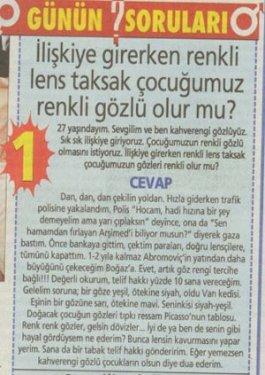 Haydar Dümen'e gelen ilginç sorular