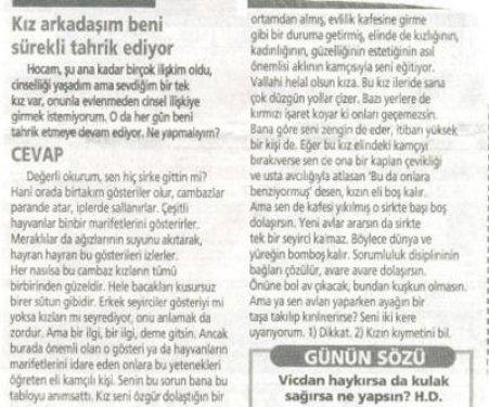 Haydar Dümen'e gelen ilginç sorular