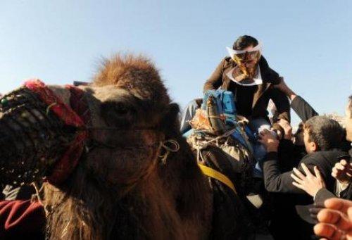 Taksim'de Mübarek'e develi protesto