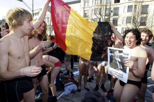 Belçika'da çıplak protesto  - Resim 8