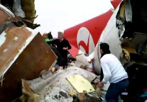 Amsterdam'da düşen THY uçağından dehşet anları  - Resim 39