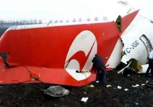 Amsterdam'da düşen THY uçağından dehşet anları  - Resim 12