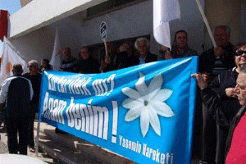 KKTC'deki besleme tepkisi mitingden kareler - Resim 13