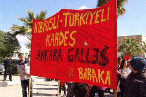 KKTC'deki besleme tepkisi mitingden kareler - Resim 8