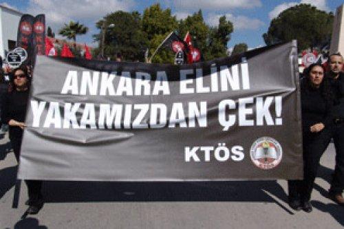 KKTC'deki besleme tepkisi mitingden kareler - Resim 14