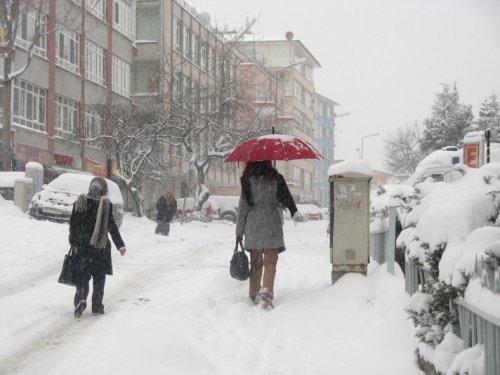 Ankara kar altında - Resim 28