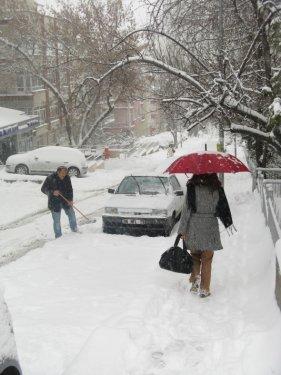 Ankara kar altında - Resim 29