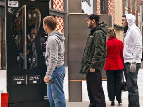 Artık otomatlardan bu bile çıkıyor