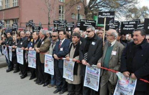 Gazeteciler Ankara'da eylemde - Resim 13