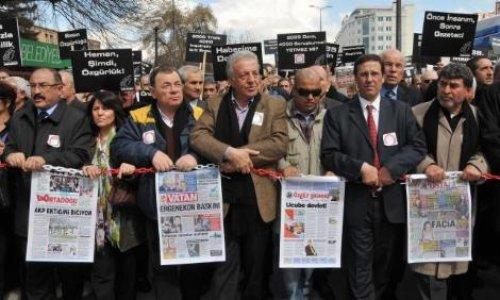 Gazeteciler Ankara'da eylemde - Resim 12