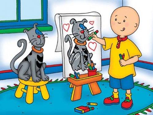 Caillou çok seviliyor çünkü...