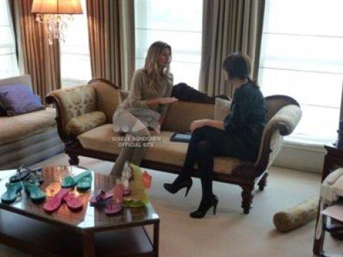 Gisele Bündchen'in Türkiye fotoğrafları internet sitesinde