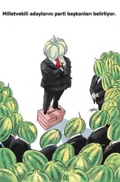 Adaylık yarışı karikatürlerde - Resim 13