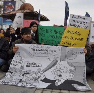 Bursa'da liseliler YCS'deki şifre iddialarını protesto etti - Resim 4