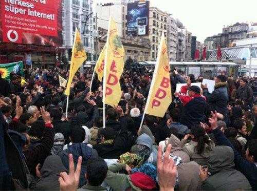 BDP'lilerden Taksim'de YSK protestosu - Resim 7