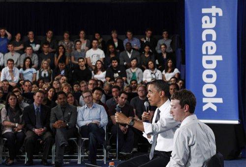 Obama Facebook'ta