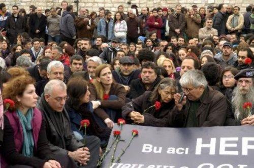 Taksim'deki anma töreninde gerginlik  - Resim 5