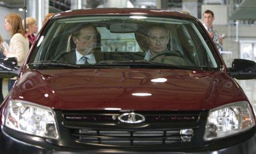 Putin Lada direksyounda - Resim 1