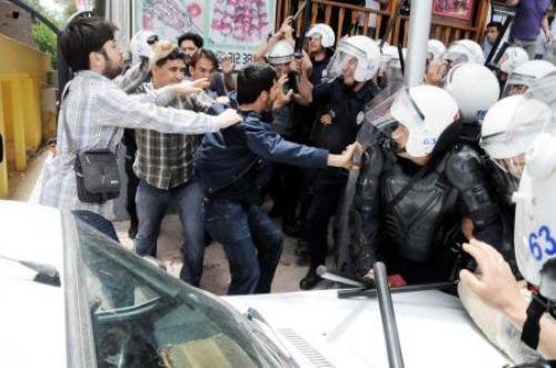 Polisle BDP'liler arasında gerginlik