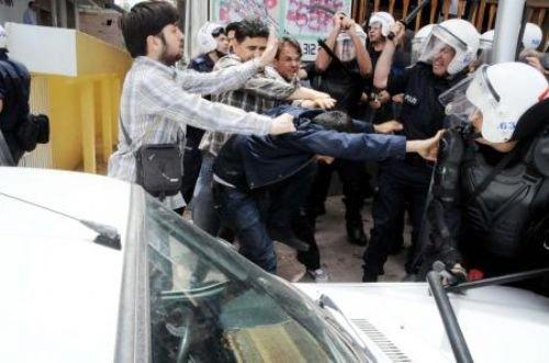 Polisle BDP'liler arasında gerginlik