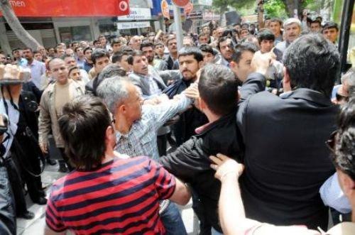 Polisle BDP'liler arasında gerginlik