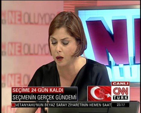 Canlı yayında deprem paniği