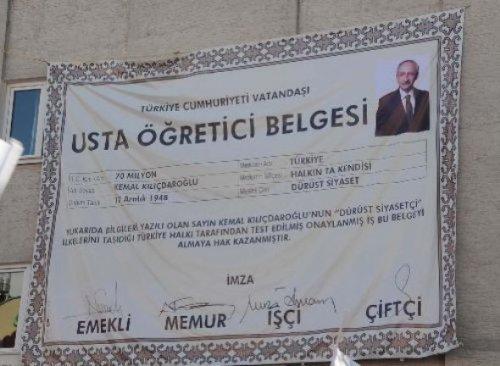 Kılıçdaroğlu'nun Rize mitingi - Küfürlü pankart - Resim 35
