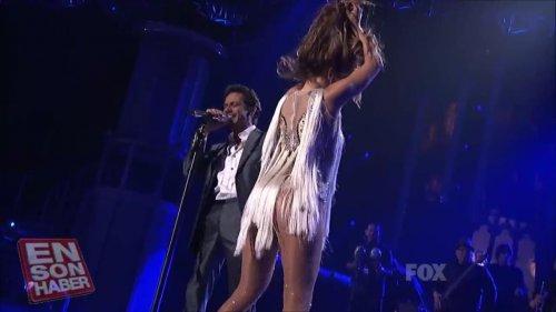 JLO'dan eşi Marc Anthony'ye ateşli öpücük