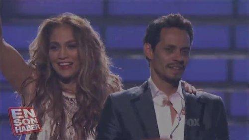 JLO'dan eşi Marc Anthony'ye ateşli öpücük