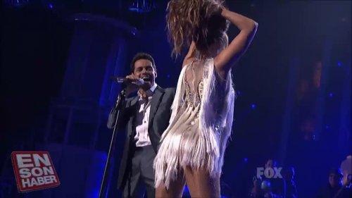 JLO'dan eşi Marc Anthony'ye ateşli öpücük