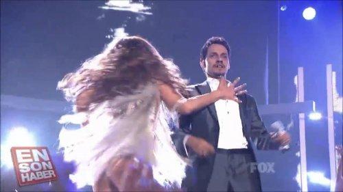 JLO'dan eşi Marc Anthony'ye ateşli öpücük
