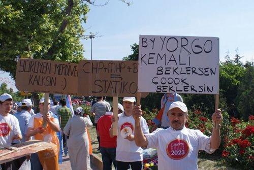 AKP'nin Kazlıçeşme mitingindeki pankartları - Resim 5