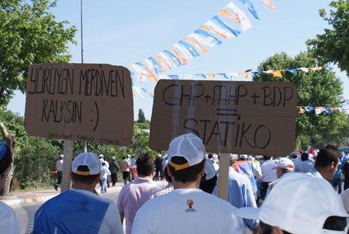 AKP'nin Kazlıçeşme mitingindeki pankartları - Resim 3