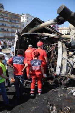 Giresun'da yolcu otobüsü yandı: 9 ölü 