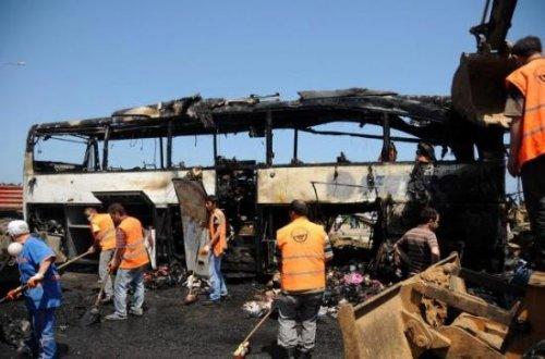 Giresun'da yolcu otobüsü yandı: 9 ölü 