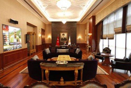 Reuters Erdoğan'ın çalışma odasında - Resim 10