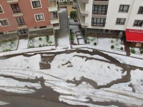 Haziran Ankara'sında kış görüntüleri