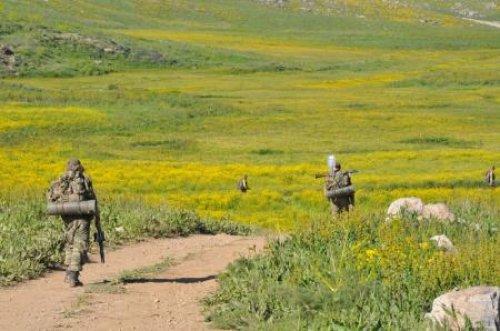 Mehmetçik kaçan teröristlerin peşinde