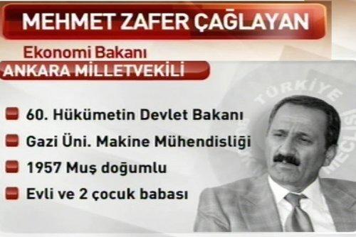 T.C. 61. Hükümet Kabine Listesi