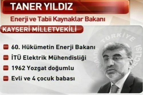 T.C. 61. Hükümet Kabine Listesi