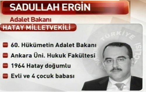 T.C. 61. Hükümet Kabine Listesi