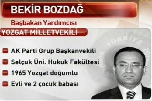 T.C. 61. Hükümet Kabine Listesi