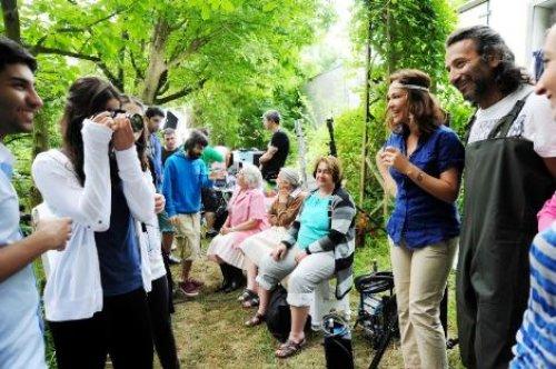 Avşar kızı reklam çekiminde