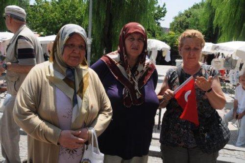 Edirne'de Öcalan kuklasını idam edip yaktılar - Resim 6