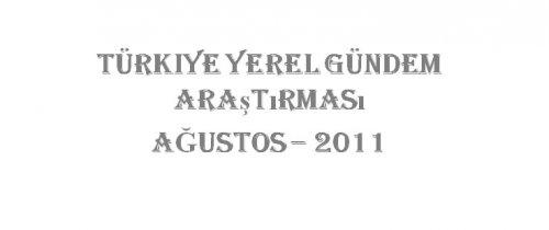 Türkiye'de yerel gündem araştırması