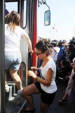 İstanbul'da şortlu eylem - Resim 9