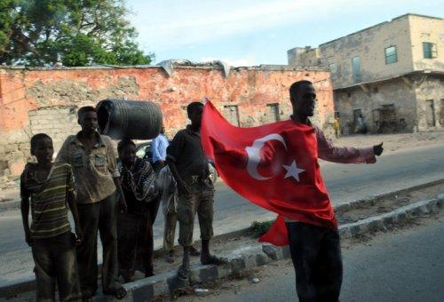 Somali'de Erdoğan pankartları
