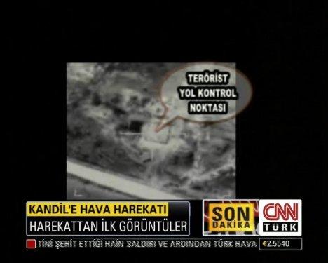 Kandil hava harekatından ilk görüntüler