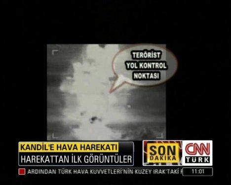 Kandil hava harekatından ilk görüntüler